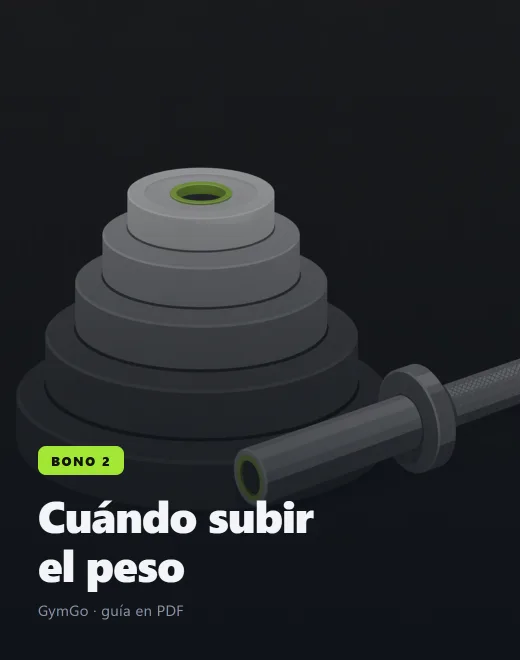 Guía: cuándo subir el peso